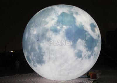 China Globo inflável da lua da iluminação gigante diâmetro PLL de 6 M - tempo 145 longo à venda