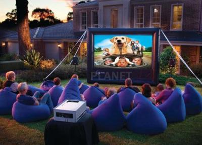 China Advertising Inflatable Outdoor Movie Screen CE / UL Blower With Repair Kits for sale