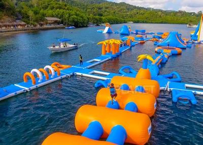 China Large Inflatable Water Obstacle , Aqua Blow Up Water Park CE Approved for sale