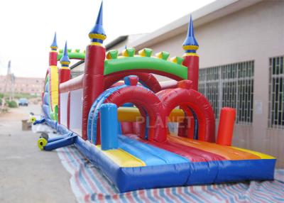 China Funny Sport Games Adult Inflatable Obstacle Course Challenge Bounce House for sale