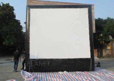 China Air Sealed Backyard Inflatable Movie Screen , Rear Projection Screen For Party for sale
