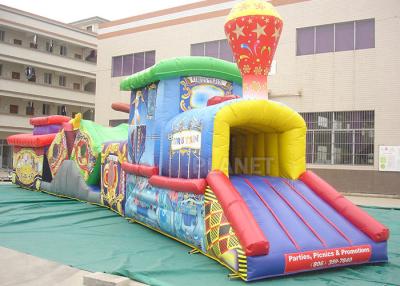 China Challenge Race Inflatable Obstacle Course Train Tunnel Climb Slide for sale