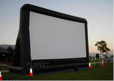 China Open Air Inflatable Movie Screen Double Stitching AC 110V / 220V Supply Voltage for sale
