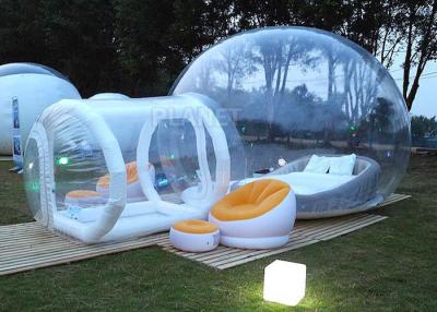 China Event Inflatable Bubble Hotel Water Resistance With Entrance Tunnel for sale