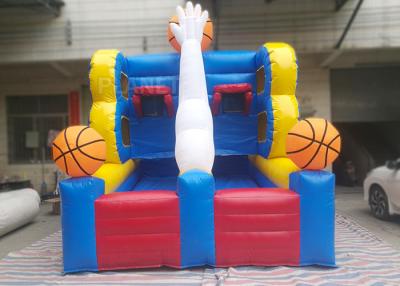 China Flexible Inflatable Sports Games , Double Inflatable Basketball Hoop for sale