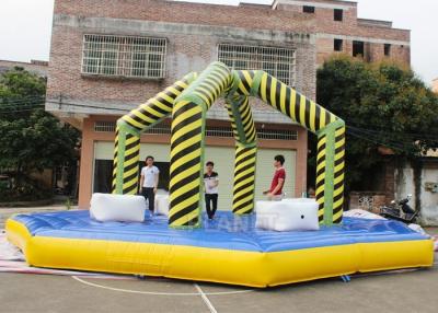 China Gauntlet Challenge Wrecking Ball Inflatable Wipeout Game Easy Assembly for sale