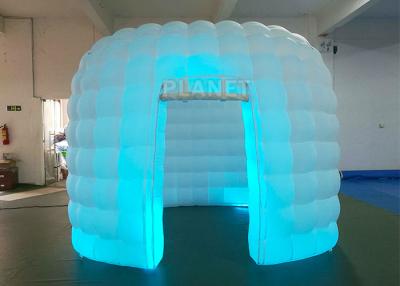 China Portable 1 Door White Inflatable Photo Booth / Trade Show Booth For Event for sale