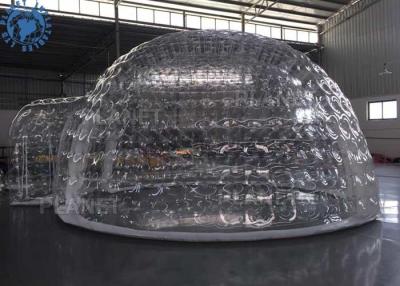 China Outdoor Transparent Inflatable Dome Tent For Mobile Hotel / Clear Igloo Tent for sale