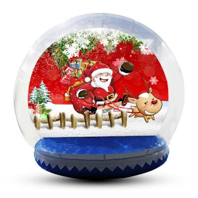 China Large Inflatable Snow Globe For Outdoor Christmas Decoration EN14960 for sale