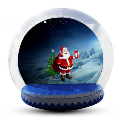 China Transparent Inflatable Human Snow Globe Photo Booth With Blower EN71 for sale