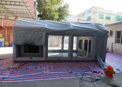 China PVC-Planen-aufblasbares Spray-Stand-Garagen-Zelt im Freien kundengebundene Größe zu verkaufen