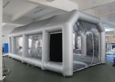 China Outdoor Inflatable Spray Booth With Two Blowers Removeable Filter for sale