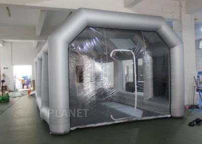 China 8m Oxford Cloth Inflatable Spray Booth With 4 Filters For Car Washing / Painting for sale