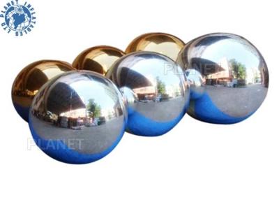 China Airtight Double Layer Disco 8m Inflatable Chrome Ball for sale