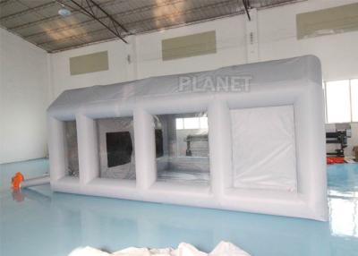 China Grey Moveable Inflatable Car Paint Spray Booth With Filter System 6x4x2.5m for sale