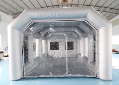 China 7x4x3m Carbon Filter Paint Inflatable Spray Booth / Portable Car Spray Booth Tent for sale
