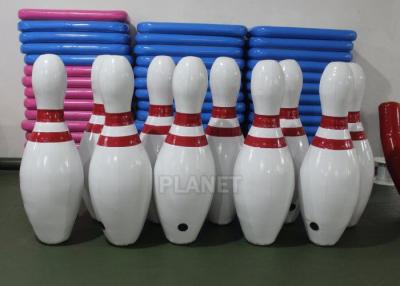 China 2.5m Tall White Blow Up Bowling Ball / Inflatable Human Bowling Set for sale