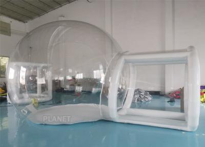 China 3m 5m Camping Inflatable Clear Bubble Tent With Airtight Tunnel for sale