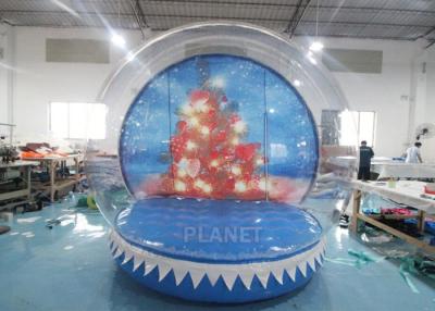 China 0.8mm Transparent Inflatable Snow Globe Photo Booth for sale