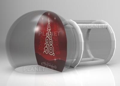 China Custom Backdrop Inflatable Christmas Photo Snow Globes With Tunnel for sale