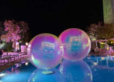 China Colorful 2.0m PVC Inflatable Reflective Ball Christmas Mirror Sphere for sale
