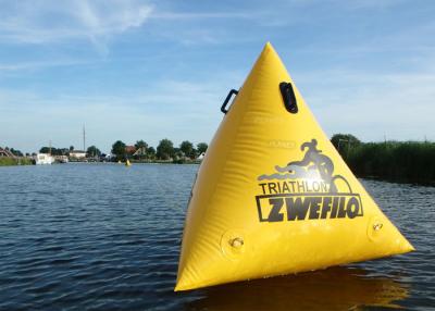 China PVC Triangle Inflatable Marker Buoy / Swimming Buoy Markers For Sea for sale