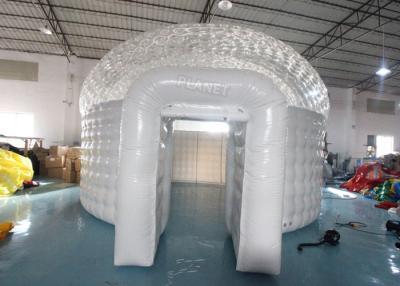 China Half Transparent PVC 6m Inflatable Christmas Igloo Tent for sale