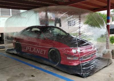 China Transparent PVC Dustproof Inflatable Car Garage Tent for sale