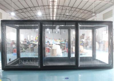 China Airtight Welding Black Inflatable Garage Tent For Car Storage for sale