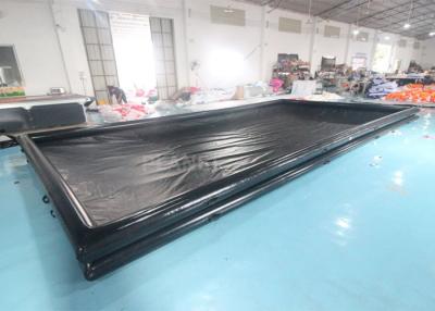 China PVC Portable Inflatable 6x3x0.2m Car Wash Containment Mat for sale