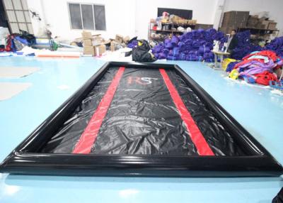 China Black PVC Tarpaulin 5x3m Inflatable Car Washing Mat for sale