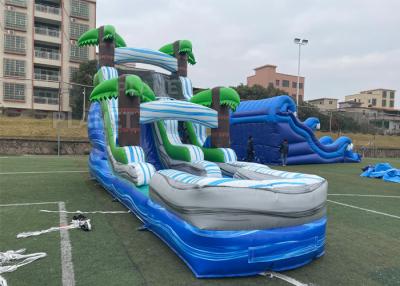 China 0.55mm PVC Tarpaulin Inflatable Water Games With Slides for sale