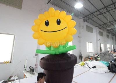 China EN14960 Commercial Cartoon Inflatable Sun Flower For Advertising for sale