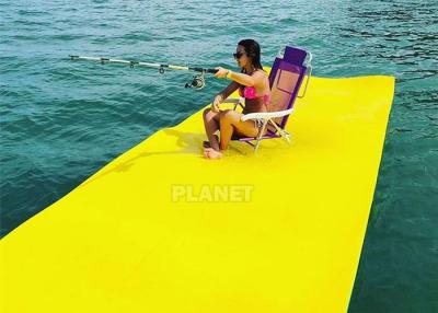China Yellow Inflatable Water Games Sea Pool EVA Floating Mat for sale