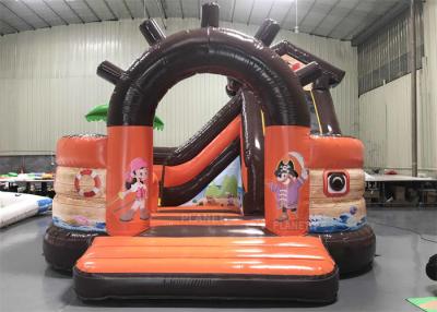China 5.5m Inflatable Pirate Ship Jumping Castle Combo For Adult Kids for sale