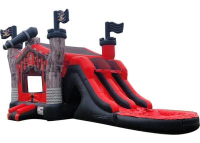 Chine Glissière pleine d'entrain sautante gonflable de château de glissière de videur de bateau de Jumper Bouncer House Inflatable Pirate d'enfants combinée à vendre