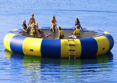 China Custom 1000D DWF Water Toys Aqua Jump Inflatable Water Trampoline/ Floating Water Trampoline for sale