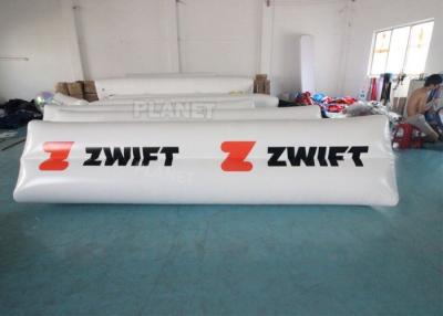 China 0.9mm PVC Tarpaulin Floating Triathlon Swim Marker Inflatable Long Tube Cylinder Life Buoy for sale