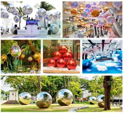 China Mall Decoration Mini Reflective Mirror Disco Ball PVC Rainbow Colorful Big Inflatable Balls Mirror for sale
