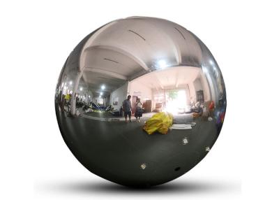 China PVC Festival Decorative Inflatable Hanging Mirror Ball / Balloon Silver Reflective Mirror Sphere for sale