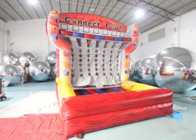 China Adults Kids PVC Interactive Carnival Games Inflatable Basketball Connect 4 Game Inflatable Basketball Shooting Game for sale