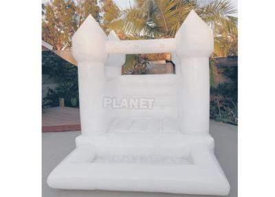 China PVC Inflatable Small White Bouncy Toddlers Bounce Castle House With Ball Pool For Event for sale