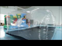 Indoor Transparent Inflatable Car Capsule Cover Tent With Filter