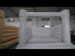 PVC  Inflatable Bounce House White Bouncy Toddlers Castle For Event