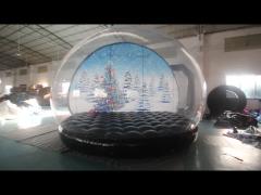 4m Diameter Outdoor Inflatable Snow Globe For Kids And Adults Christmas