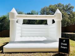 Inflatable White Wedding Bouncer