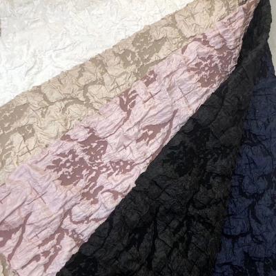 Chine double Gauze Polyester Jacquard Fabric Shrink de pli tissé par 420d résistant à vendre