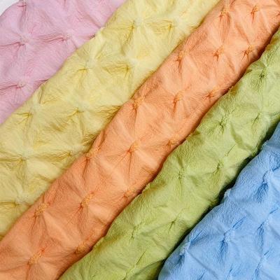 China Breathable 57 inch Jacquard Woven Fabric 150-280gsm Bubble Knit Fabric for sale