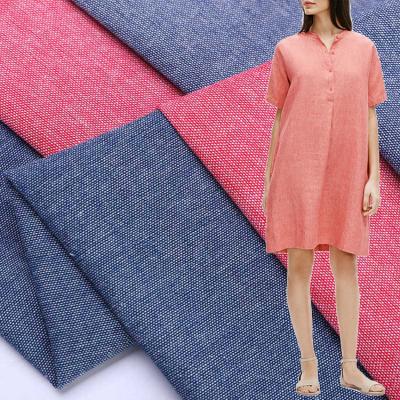 Chine le textile tissé 40s 30s de 110gsm-160gsm Oxford bavardent le tissu teint de chemise à vendre