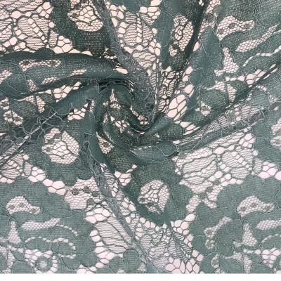 China Piece Dyeing Embroidered Mesh Lace Fabric Wedding Dress Lace Fabric 59 Inch for sale
